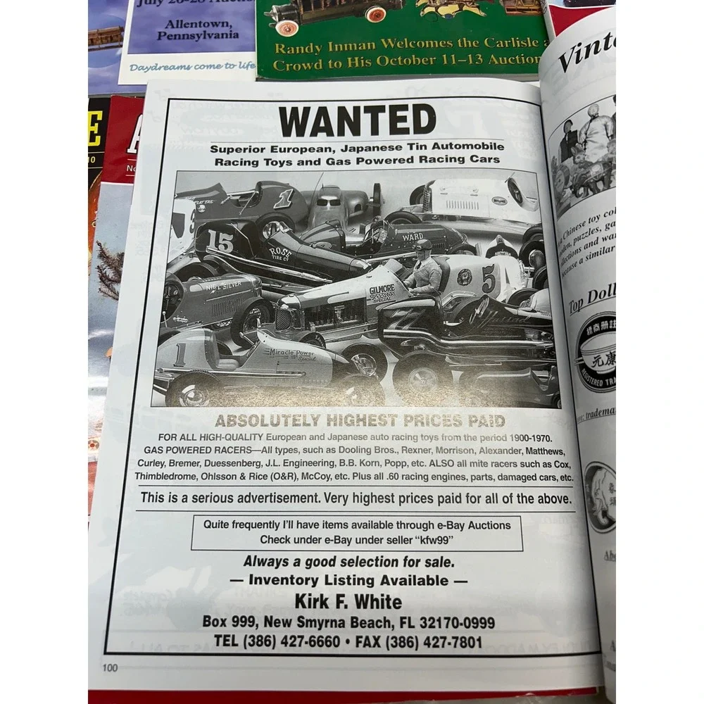 Antique Toy World‎ Magazine Lot 2002 Complete Antiques Collectibles Reference